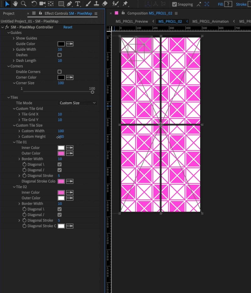 Screen Mapper — pixel mapping composition preset